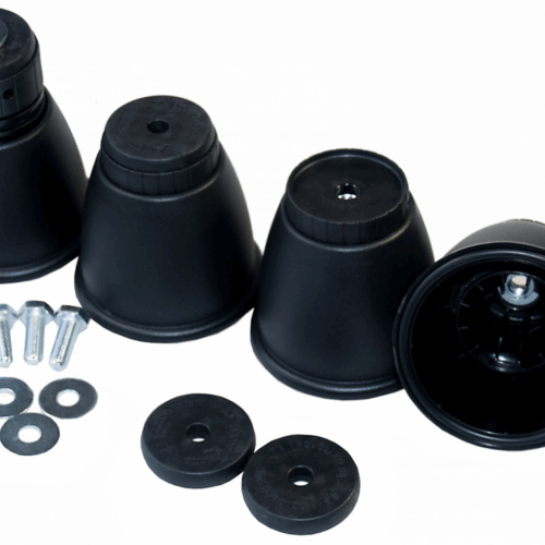 Justerbare fødder - Sorte