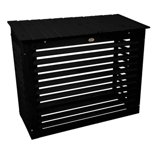 Varmepumpeskjuler træ - Sort