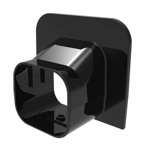 Vægtilslutning med kant - Black line